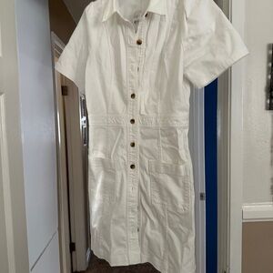 Loft button up dress